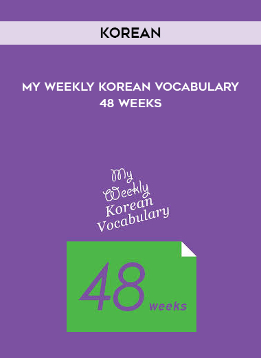 (KOREAN] My Weekly Korean Vocabulary-48 Weeks download